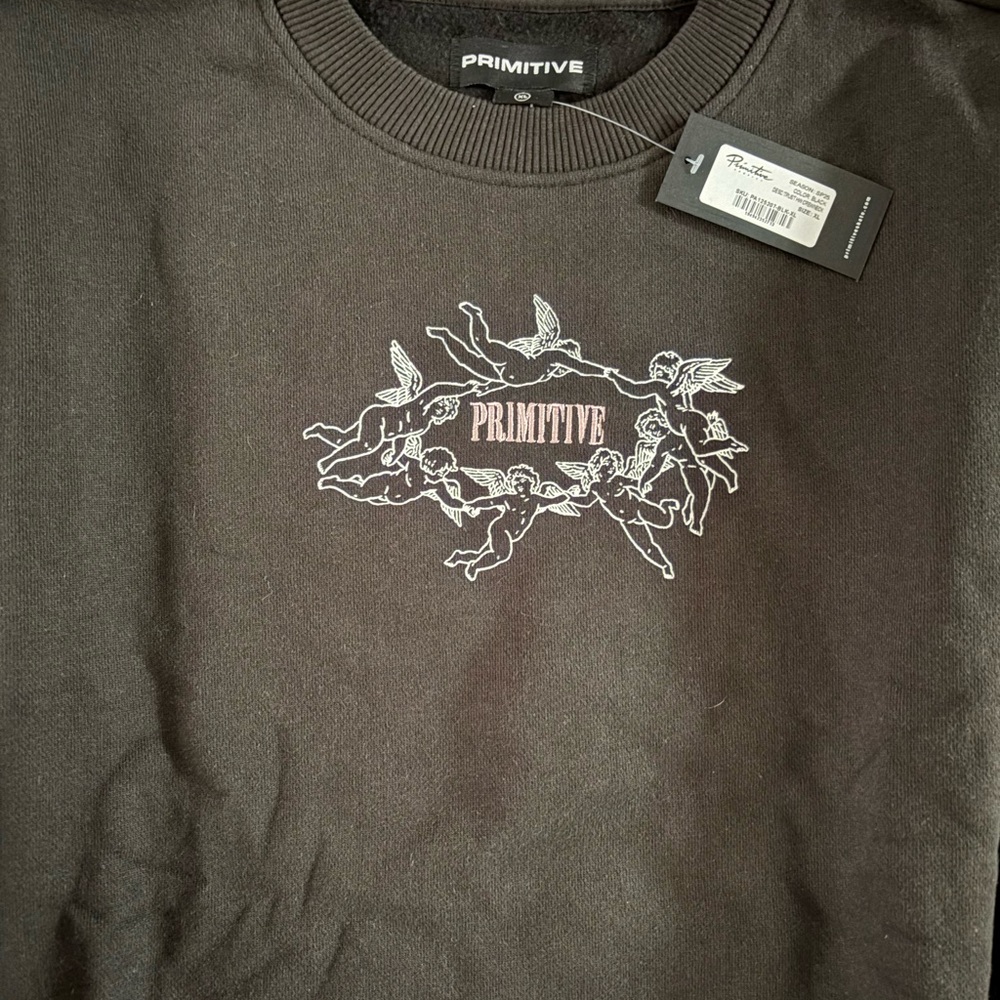 Primitive Black Crewneck Sweater